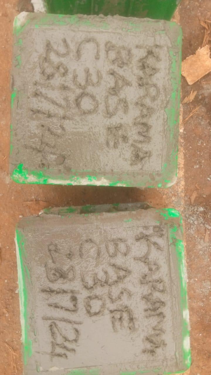 Our ready-mix concrete being transported and applied, demonstrating efficient construction practices.