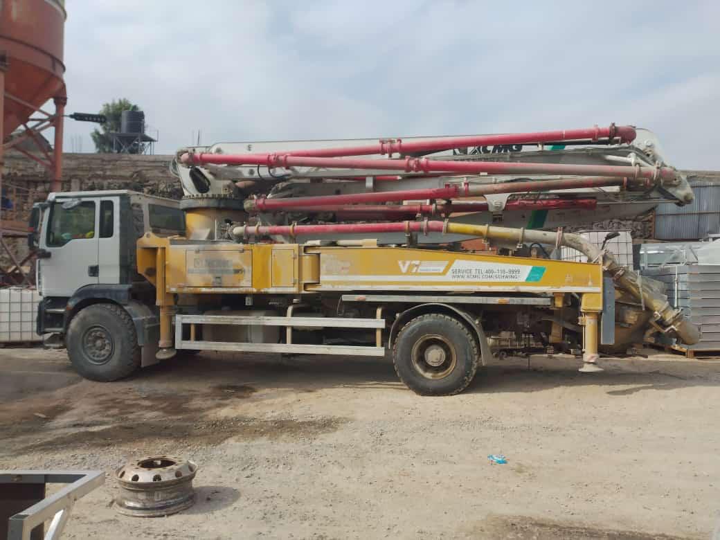 A glimpse of our ready-mix concrete in action, showing operations from mixing to delivery on site.