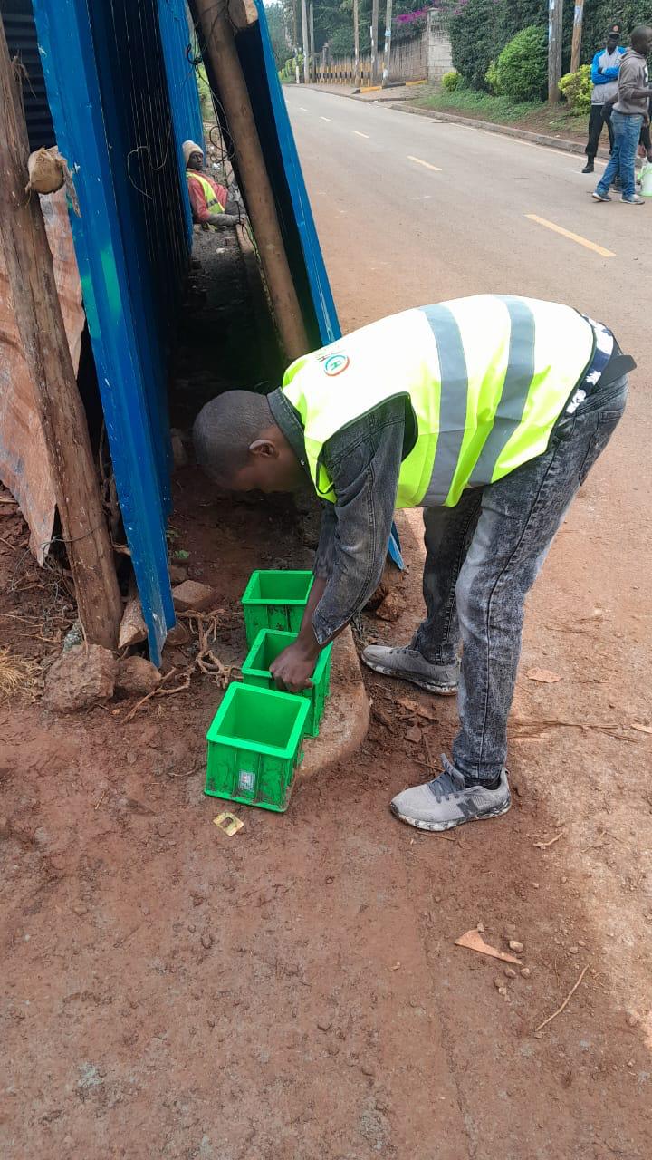 Our ready-mix concrete being transported and applied, demonstrating efficient construction practices.