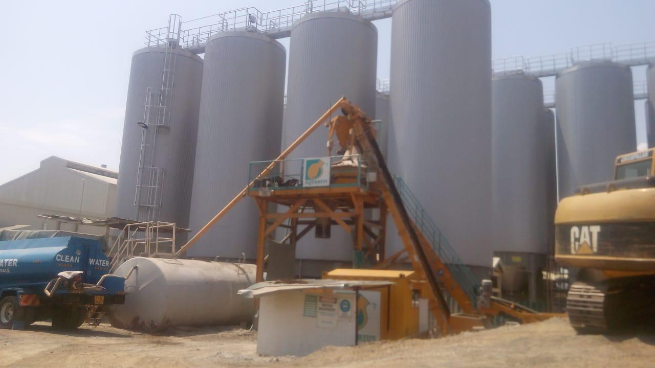 Concrete being prepared, transported, and placed efficiently by our team on site.