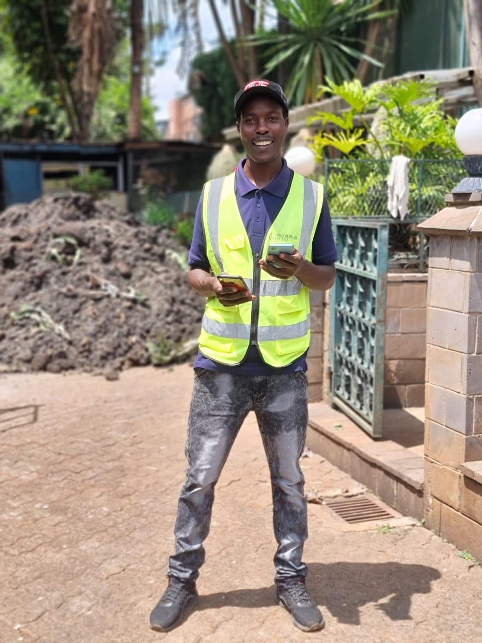 Images capturing the process of concrete pouring and site preparation for various projects.