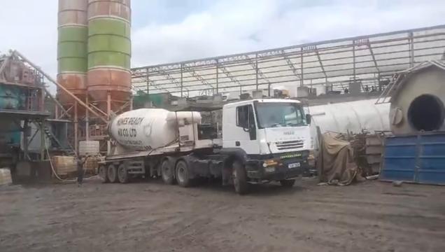 heavy machinery and construction equipment in operation, supporting efficient concrete and structural works.