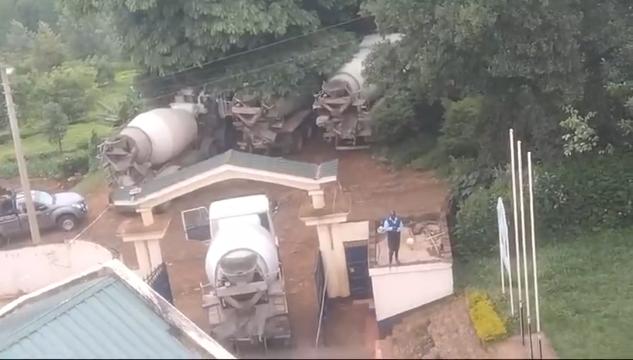 heavy machinery and construction equipment in operation, supporting efficient concrete and structural works.