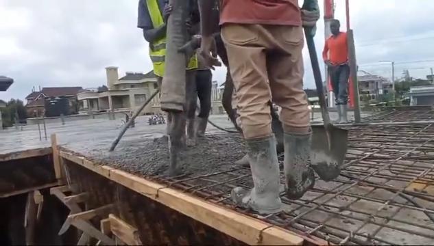 workflow of construction sites, integrating equipment, materials, and labor in synchronized operations.