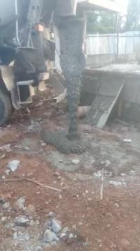 A glimpse of our ready-mix concrete in action, showing operations from mixing to delivery on site.