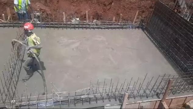 A glimpse of our ready-mix concrete in action, showing operations from mixing to delivery on site.