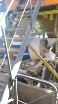 Our ready-mix concrete being transported and applied, demonstrating efficient construction practices.